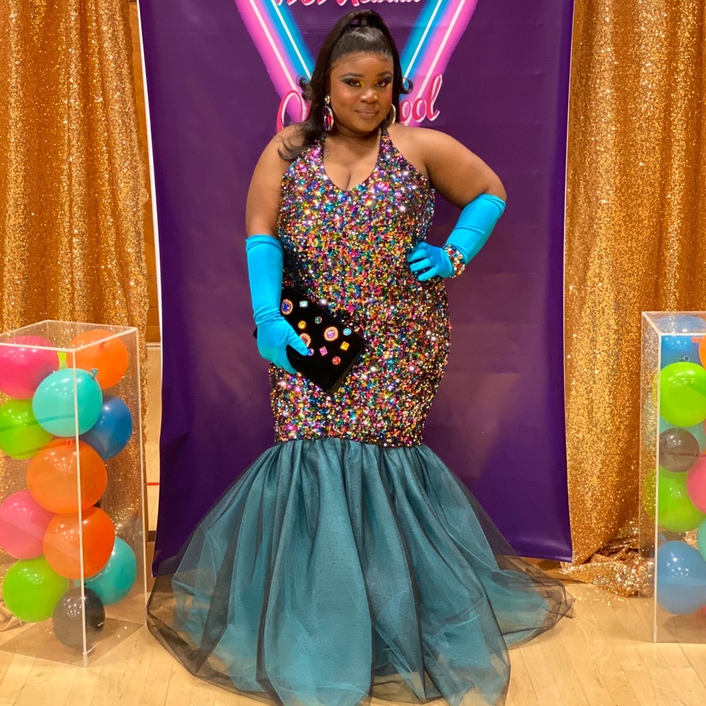 Multicolored Sequin Plus Size Prom/Party Dress! - image 1
